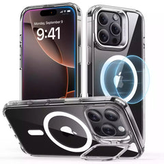 ESR iPhone 16 Pro Max Classic Hybrid Case with Stash Stand (HaloLock) Clear