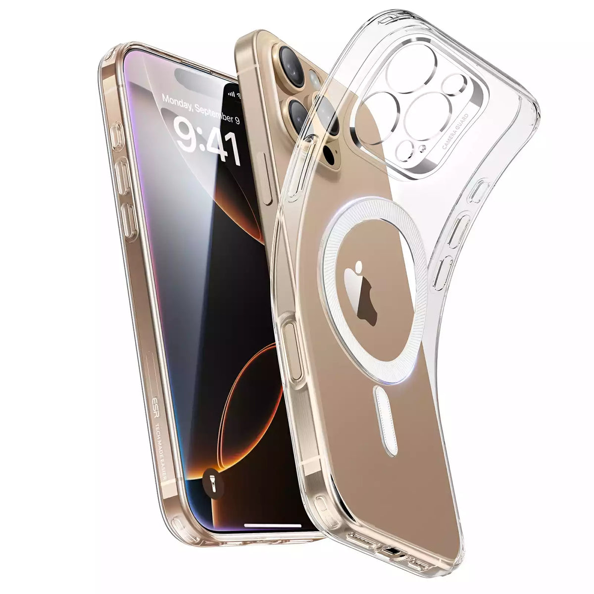 ESR iPhone 16 Pro Zero Clear Case (HaloLock)