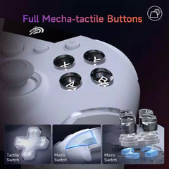 EasySMX X20 Multiplatform Gaming Controller with Trigger Lock And Hall Effect Sensors White