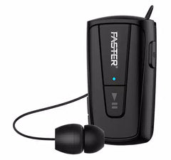 Faster R12 Pro Retractable Bluetooth Headset Clip-On Earbuds