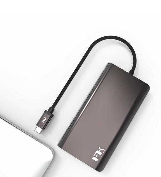 Feeltek Portable 8 in 1 USB-C Hub