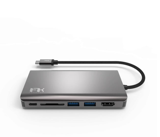 Feeltek Portable 8 in 1 USB-C Hub