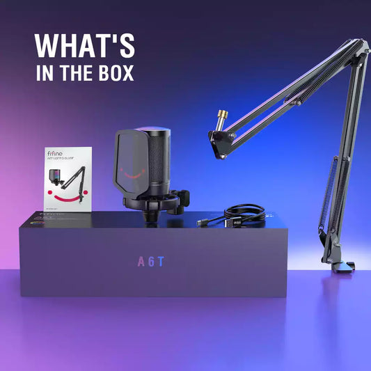 Buy FiFine A6T AmpliGame RGB USB Microphone from Vmart in Pakistan