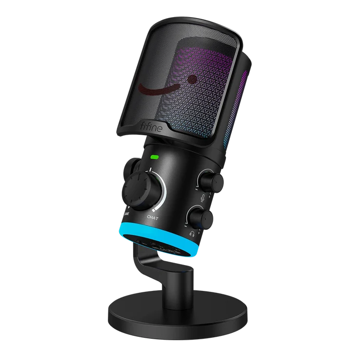 Buy FiFine AmpliGame AM6 USB Condenser Microphone with RGB from Vmart in Pakistan