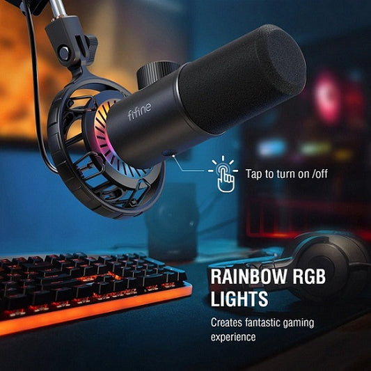Buy FiFine K658 RGB USB Dynamic Cardioid Microphone from Vmart in Pakistan