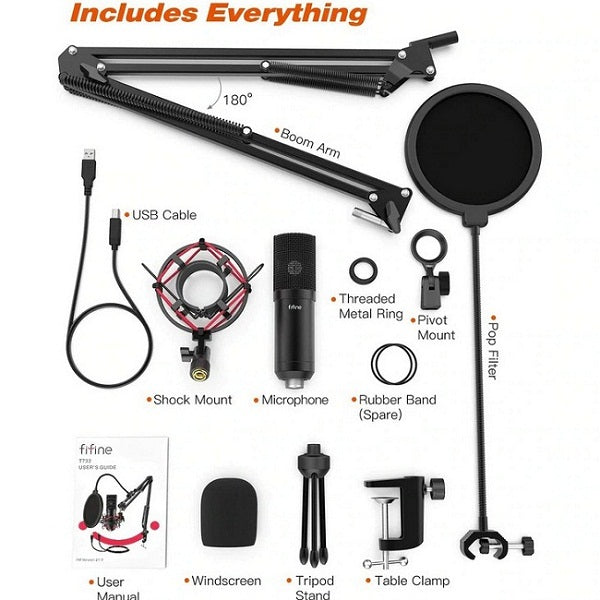 FiFine T732 USB Microphone Kit