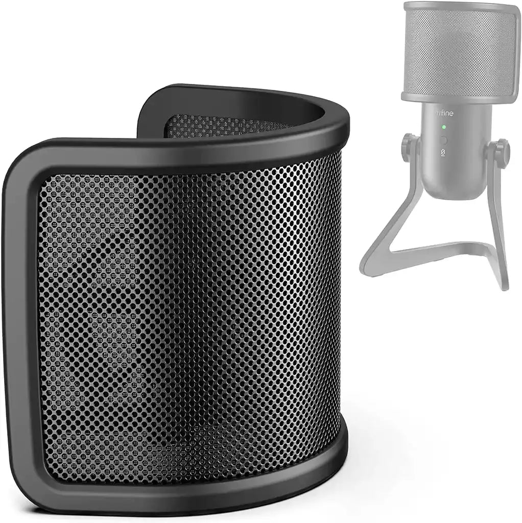 FiFine U1 U-Shaped Pop Filter With Metal Mesh For Microphones