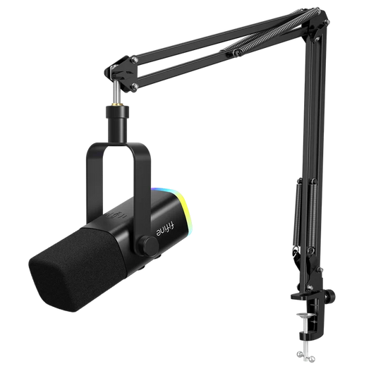 Buy FiFine AmpliGame AM8T USB/XLR Dynamic Microphone Kit with Boom Arm Stand from Vmart in Pakistan
