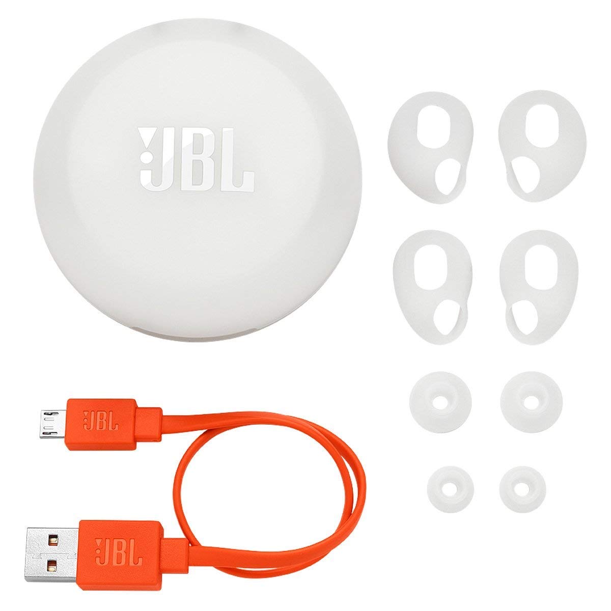 JBL Free X Truly Wireless in-Ear Headphones with Mic &amp; Remote (White)