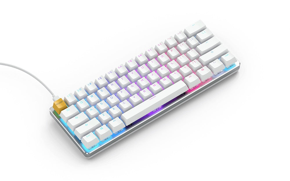 Glorious GMMK White Ice Edition Compact Gaming Keyboard