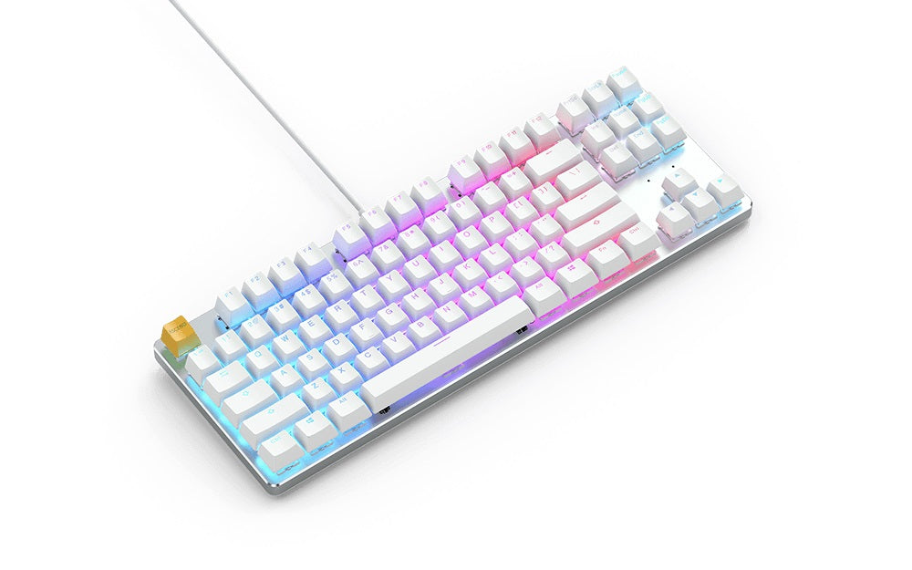 Glorious GMMK White Ice Edition Tenkeyless Gaming Keyboard