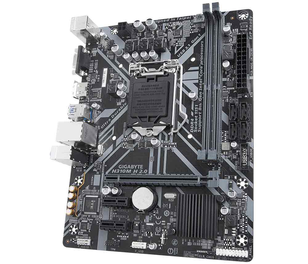 Gigabyte H310M H 2.0 (Rev 1.0) - Motherboard