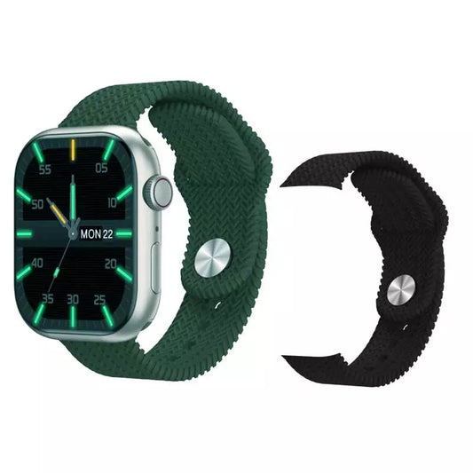 Buy HK9 Pro Dual Strap Smart Watch (New Version) - Green/Black from Vmart in Pakistan