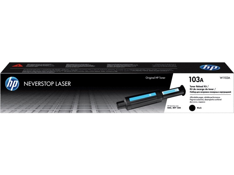 HP 103A Black Original Neverstop Laser Toner Reload Kit - W1103A