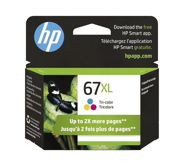 HP 67XL High Yield Tri-color Original Ink Cartridge