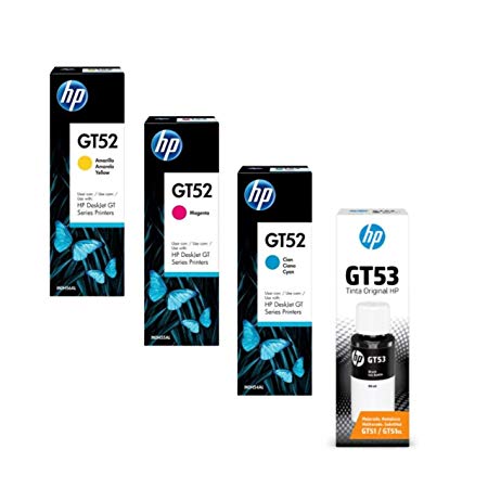 HP GT53 4 Colors Ink Bottles Set