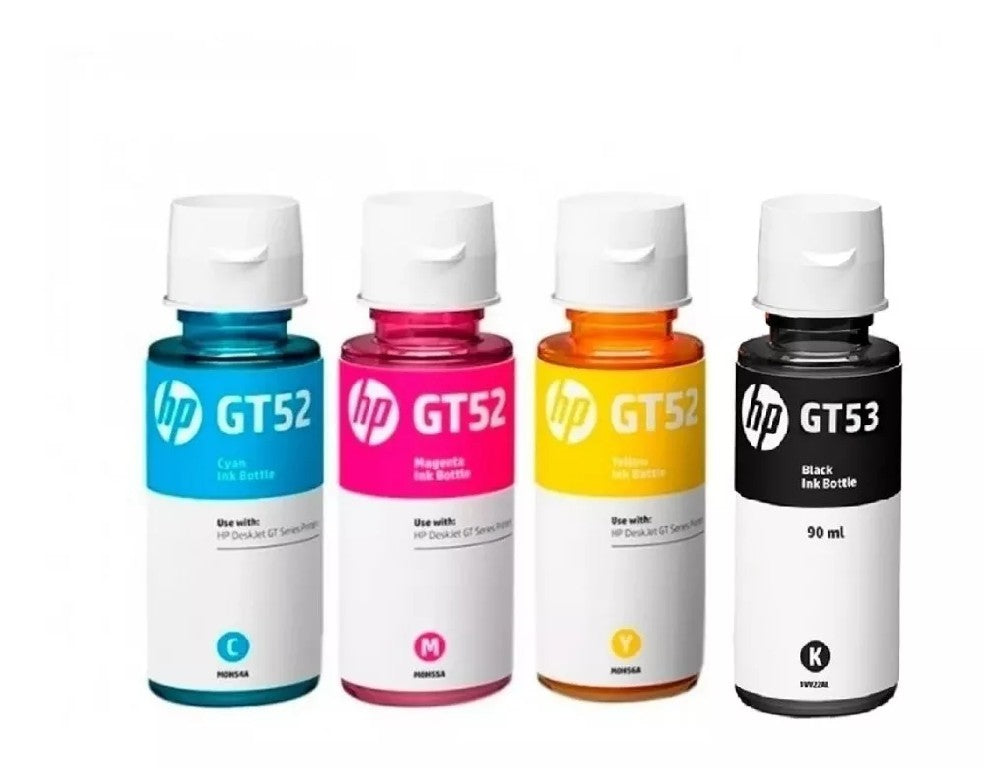 HP GT53 4 Colors Ink Bottles Set