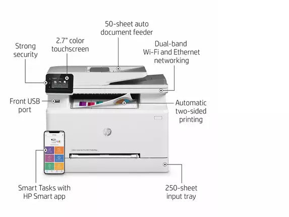 HP LaserJet Pro MFP M283fdw Color Printer