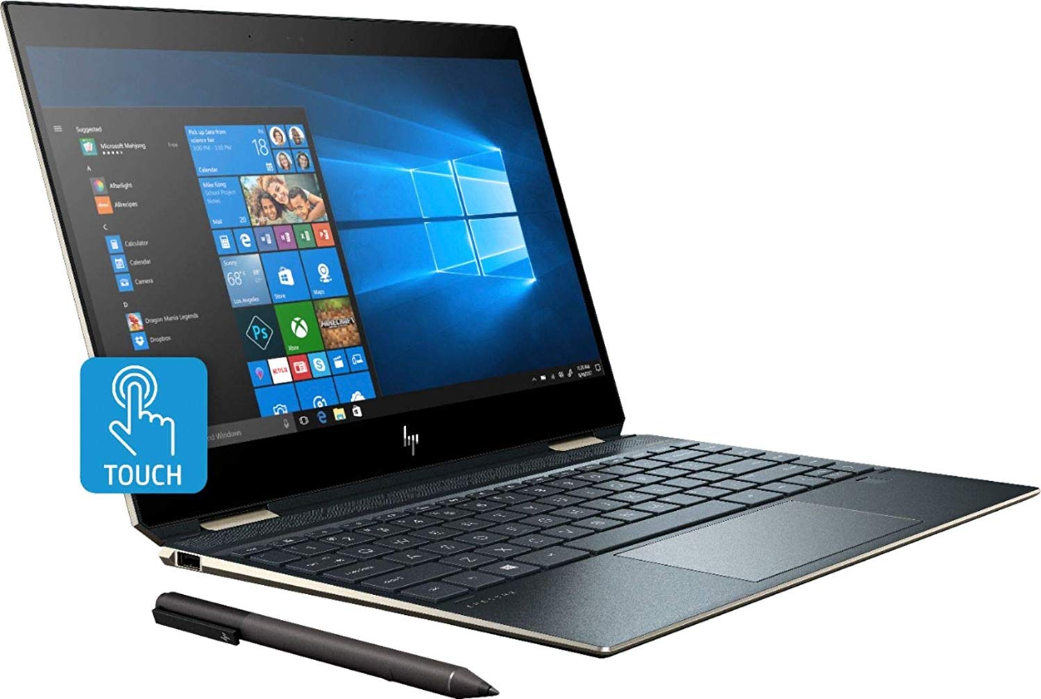 HP SPECTRE 13-AP0023DX, 16GB DDR4, 512 SSD, W10 - Blue