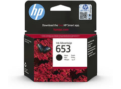 HP 653 Black Original Ink Advantage Cartridge