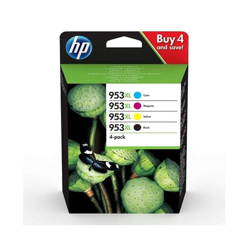 HP 953XL Ink Cartridge 4 Colors Pack