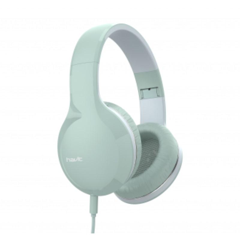 Havit H100d Wired Portable Folding Headphone - Green