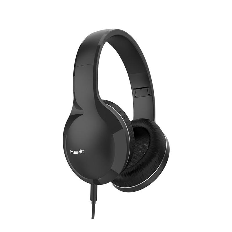 Havit H100d Wired Portable Folding Headphone - Black