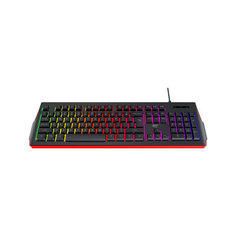 Havit KB866L Multi function Backlit Keyboard - Black+Red