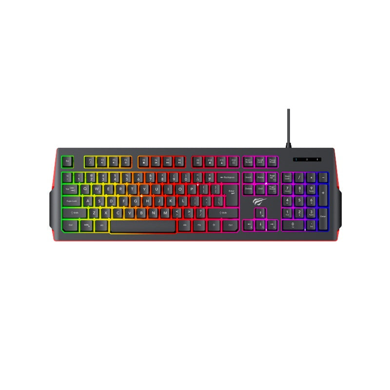 Havit KB866L Multi function Backlit Keyboard - Black+Red