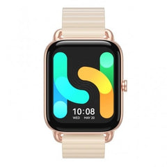 Haylou RS4 Plus Smart Watch - Gold Silicone Strap