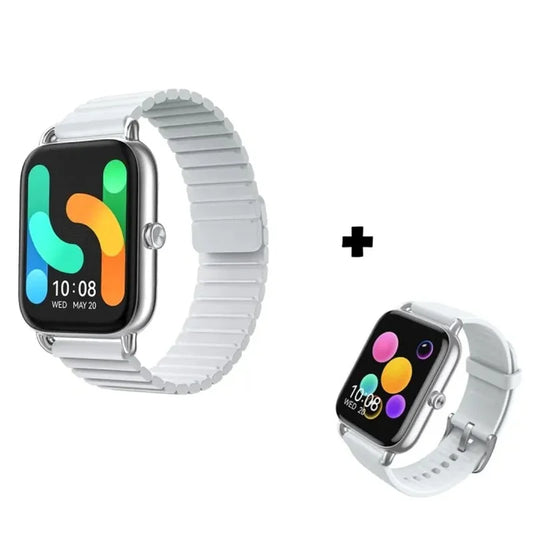 Buy Haylou RS4 Plus Smart Watch with Dual Strap Silver from Vmart in Pakistan