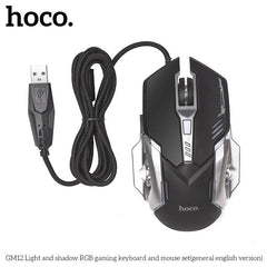 Buy Hoco GM12 Wired Gaming Keyboard Mouse Combo from Vmart in Pakistan