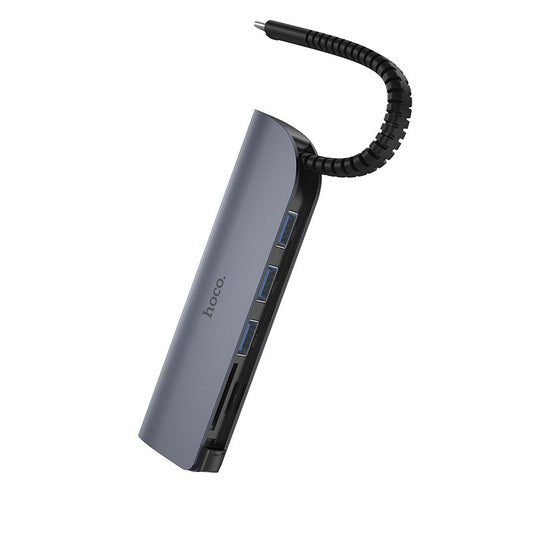 Buy Hoco HB17 Easy Connect Hub Type-C to USB3.0*3 + SD + TF from Vmart in Pakistan