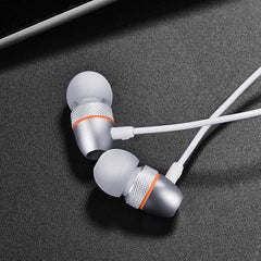 Hoco M59 Magnificent Universal Earphones - Silver