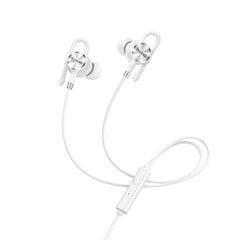 Hoco M84 Perfection Earphones with Microphone 3.5mm - White