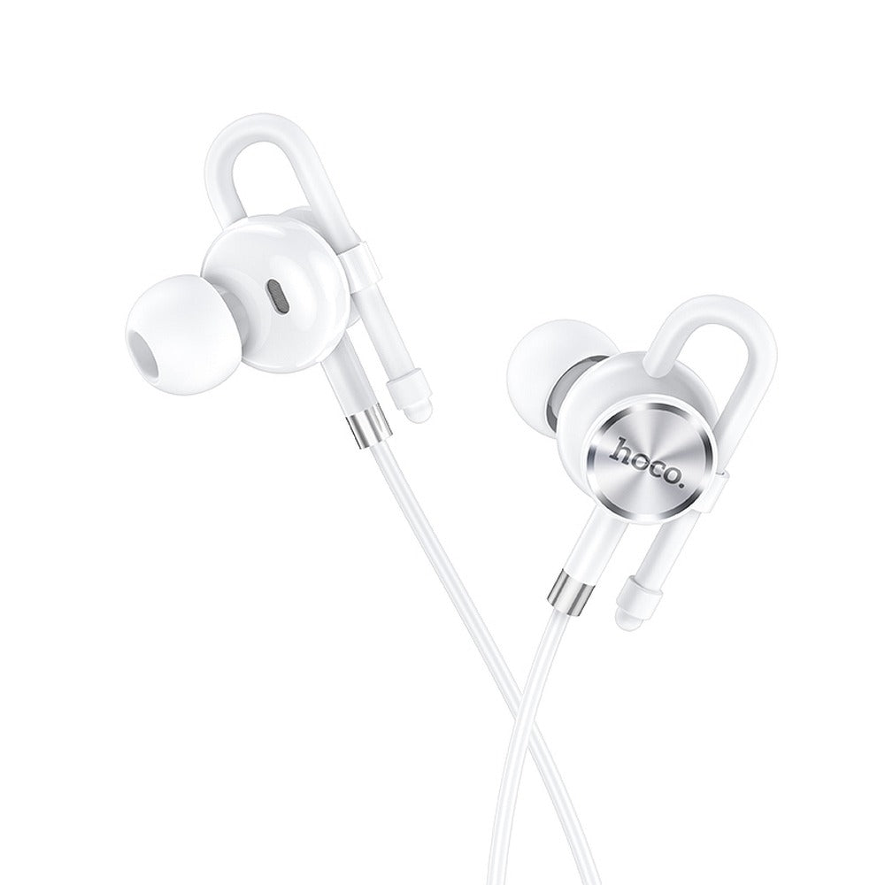 Hoco M84 Perfection Earphones with Microphone 3.5mm - White