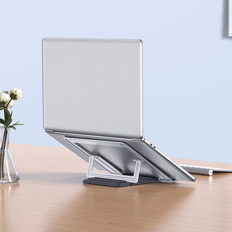 Hoco PH37 Excellent Folding Desktop Laptop Stand - Silver