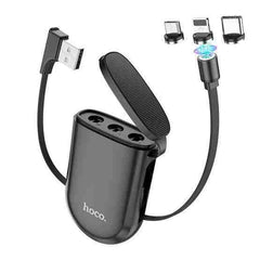 Buy Hoco S50 3 in 1 Magnetic Storage Charging Cable For Type-C/Lightning /Micro from Vmart in Pakistan