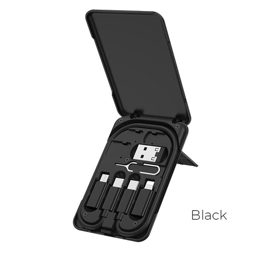 Buy Hoco U86 Treasure 6-in-1 Charging Data Sync with Storage Case Cable from Vmart in Pakistan