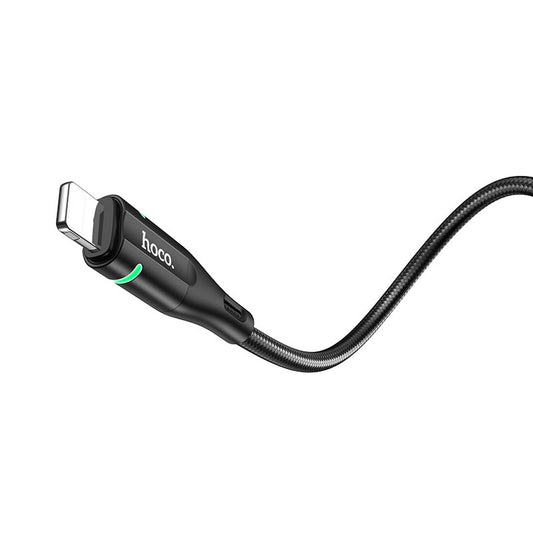 Buy Hoco U93 Shadow USB to Lightning Charging Data Sync Cable - Black from Vmart in Pakistan