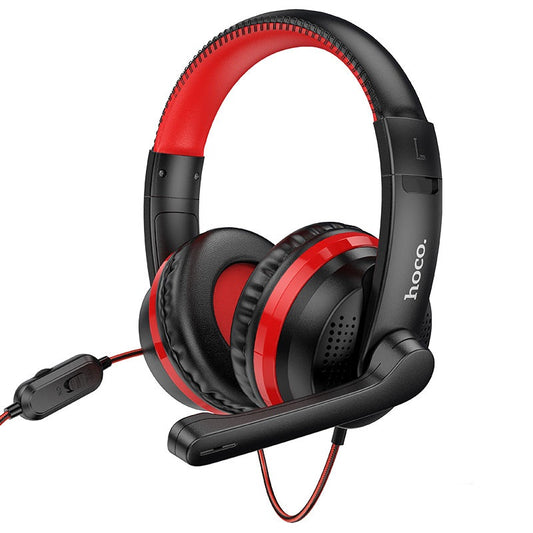 Buy Hoco W103 Magic Tour Wired Gaming Headset - Red from Vmart in Pakistan