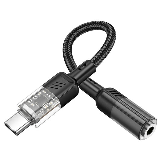 Buy Hoco LS37 Spirit Type-C to 3.5mm Audio Converter Adapter Black from Vmart in Pakistan