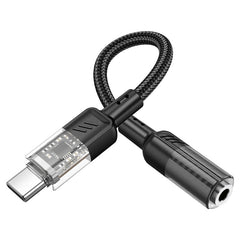 Buy Hoco LS37 Spirit Type-C to 3.5mm Audio Converter Adapter Black from Vmart in Pakistan