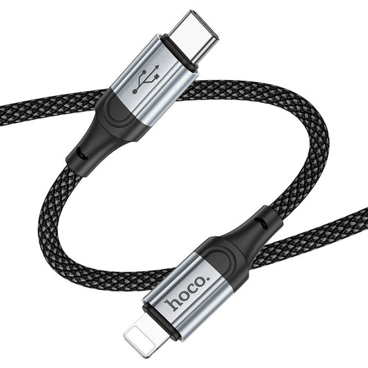 Buy Hoco X102 Fresh Type-C to Lightning PD 27W Fast Charge Cable 1m Black from Vmart in Pakistan