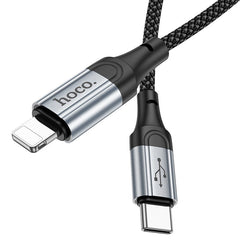 Buy Hoco X102 Fresh Type-C to Lightning PD 27W Fast Charge Cable 1m Black from Vmart in Pakistan