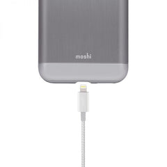 Moshi Integra USB-C Charge/Sync Cable With Lightning Connector (1.2 m) - Jet Silver