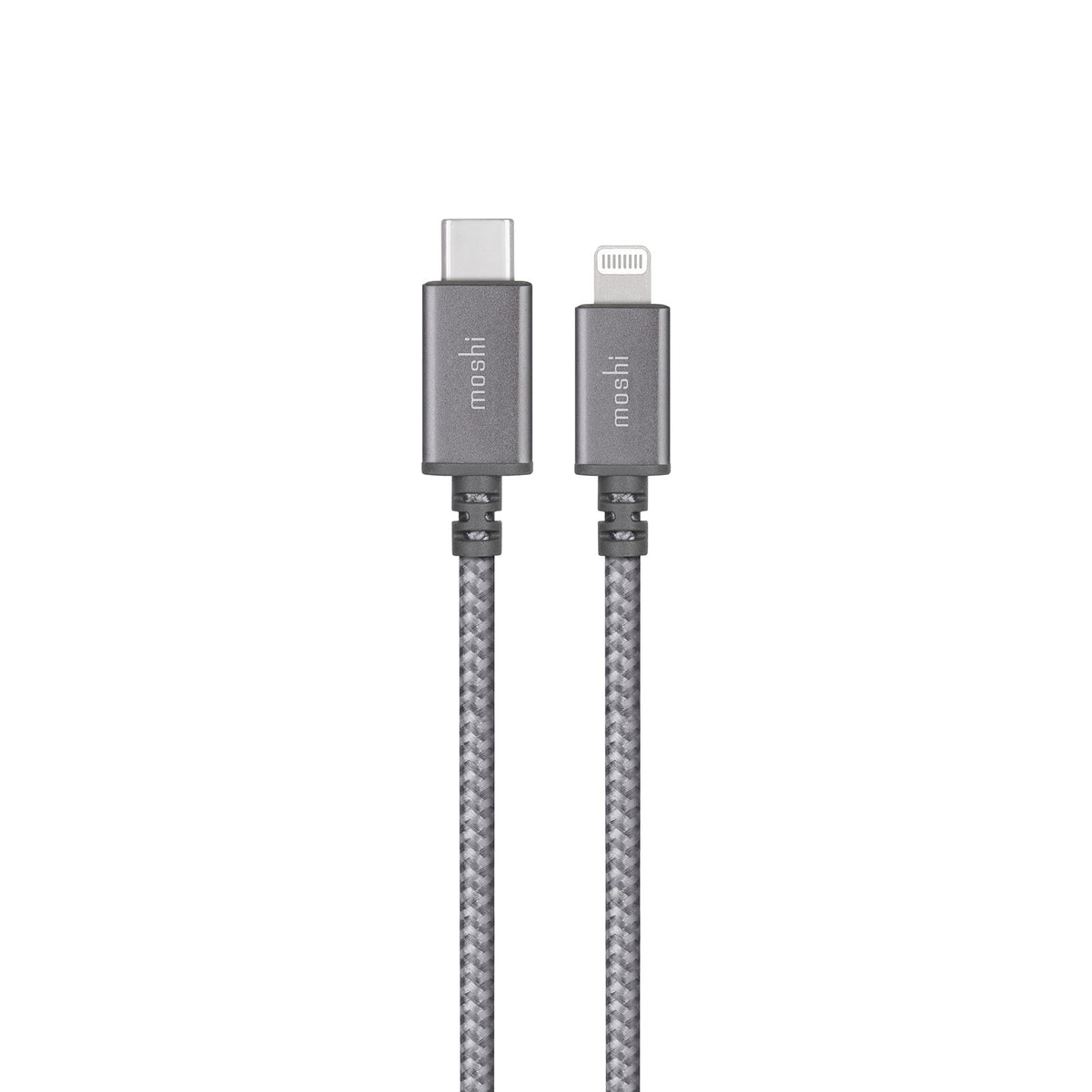 Moshi Integra USB-C Charge/Sync Cable With Lightning Connector (1.2 m) - Titanium Gray