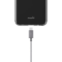 Moshi Integra USB-C Charge/Sync Cable With Lightning Connector (1.2 m) - Titanium Gray