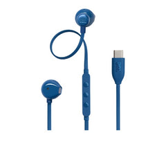 JBL Tune 305C USB Wired Hi-Res Earbud Headphones Blue