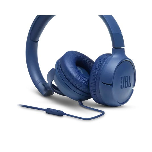 JBL Tune 500 Wired On-Ear Headphones - Blue